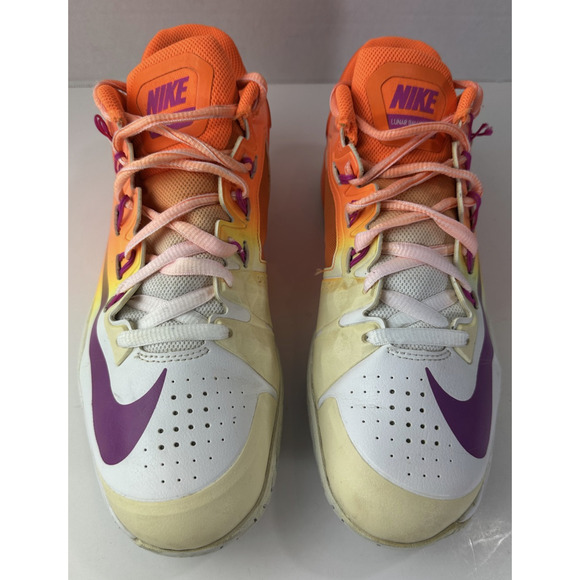 Nike Lunar Ballistec 1.5 Tennis Shoes Men’s Size 11.5 Orange Purple 705285-800 - Picture 5 of 16
